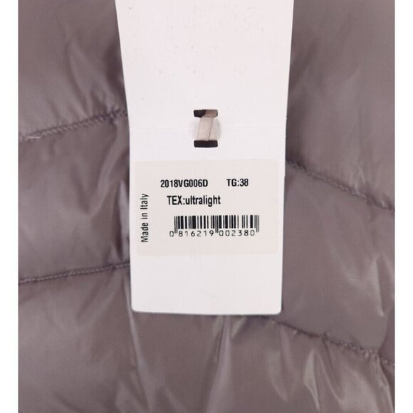 ACCUA by PSR White Goose Down Quilted Jacket Size 38 US 2 XS Womens Gray $475 - Picture 12 of 14